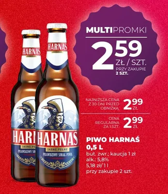 Piwo Harnaś promocja w Duży Ben