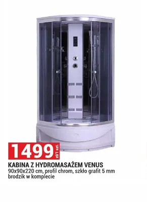 Kabina prysznicowa z hydromasażem Venus promocja w Merkury Market