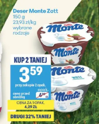Deser Monte Zott promocja w Delikatesy Centrum