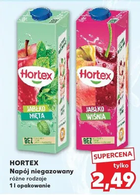 Napój niegazowany Hortex jabłko mięta promocja w Kaufland