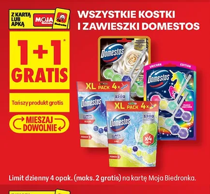 Kostka do WC Domestos Magic Unicorn promocja w Biedronka