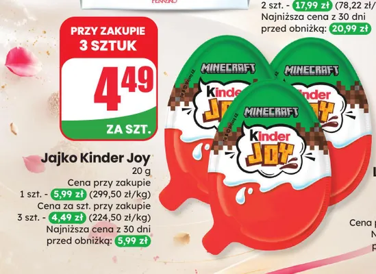Jajko Kinder Joy promocja w Dino