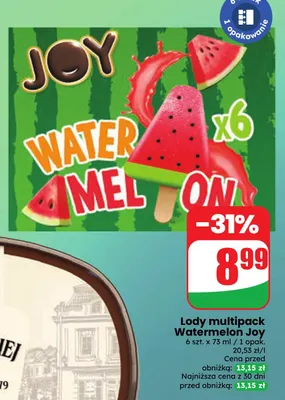 Lody 6-pak Watermelon Joy promocja w Dino