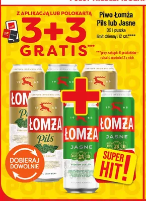 Piwo Łomża Pils promocja w POLOmarket
