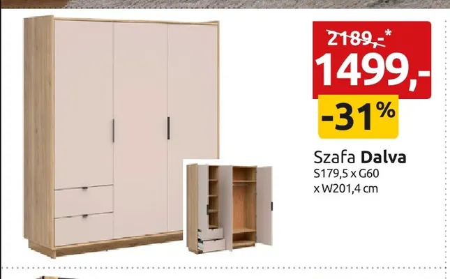 Szafa Dalva promocja w Black Red White