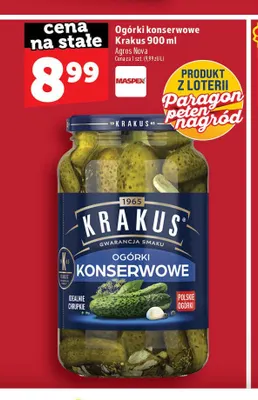 Ogórki konserwowe Krakus promocja w TOPAZ