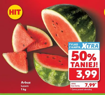 Arbuz luzem promocja w Kaufland