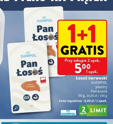 Łosoś norweski Suempol plastry Pan promocja w Intermarche