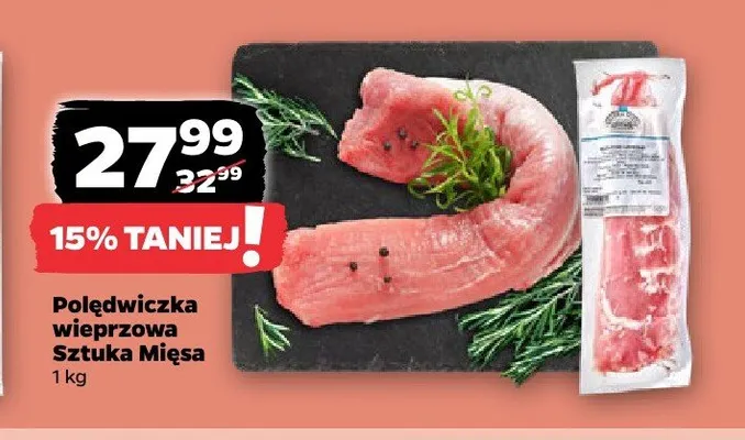 Polędwiczka wieprzowa Sztuka Mięsa promocja w Netto