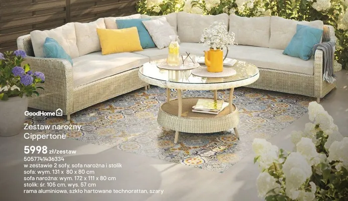 Zestaw narożny Cippertone promocja w Castorama