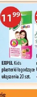 Plasterki łagodzące ukąszenia Expel Kids 20szt. promocja w Drogerie Laboo