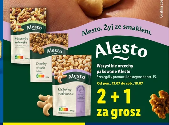 Orzechy nerkowca Alesto promocja w Lidl