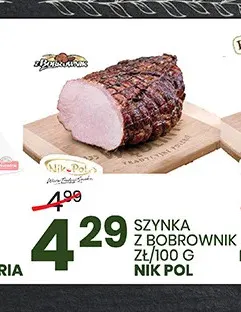 Szynka z Bobrownik Nik-Pol promocja w Wafelek