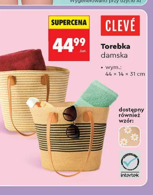 Torebka damska Clevé promocja w Biedronka