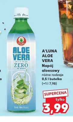 Napój aloesowy A'Luna Aloe Vera Zero promocja w Kaufland