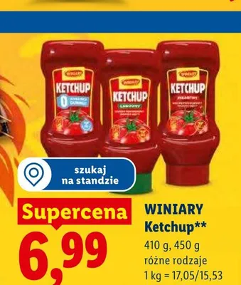 Ketchup Winiary promocja w Lidl