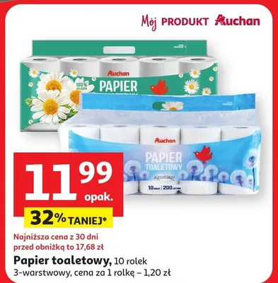 Papier toaletowy promocja w Auchan