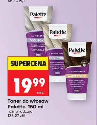 Toner do włosów Palette promocja w Biedronka