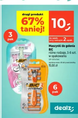 Maszynki do golenia BIC promocja w Dealz