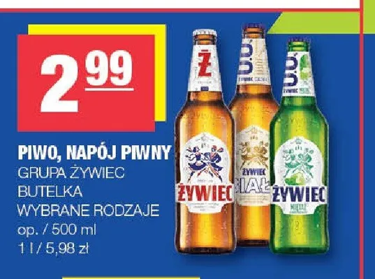 Piwo Żywiec Jasne Pełne promocja w SPAR