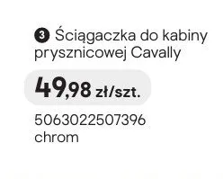 Ściągaczka do kabiny prysznicowej GoodHome Cavally chrom promocja w Castorama