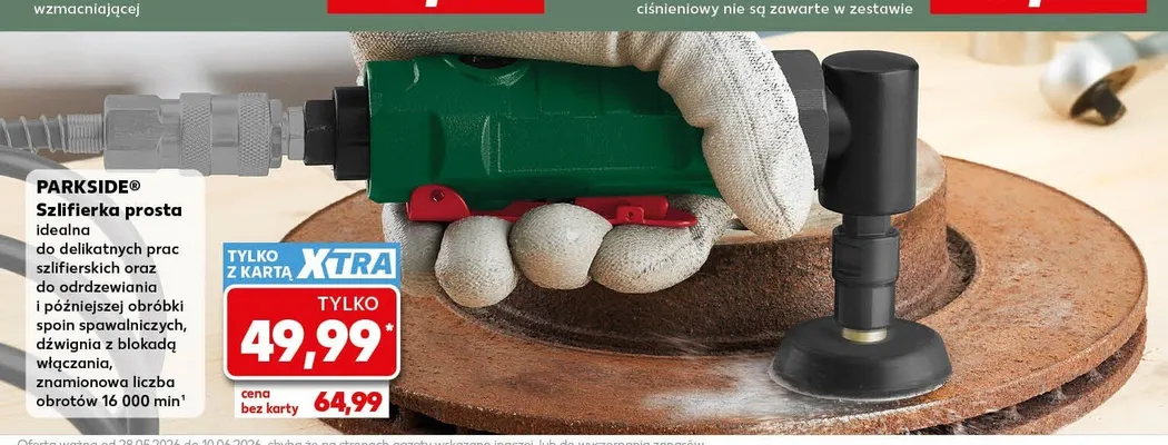 Szlifierka prosta PARKSIDE promocja w Kaufland