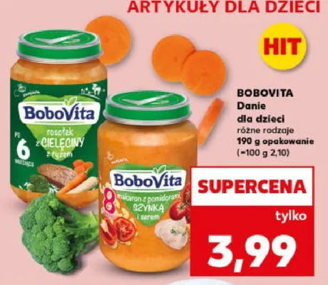 Danie dla dzieci różne rodzaje promocja w Kaufland