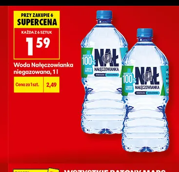 Woda niegazowana Nałęczowianka promocja w Biedronka