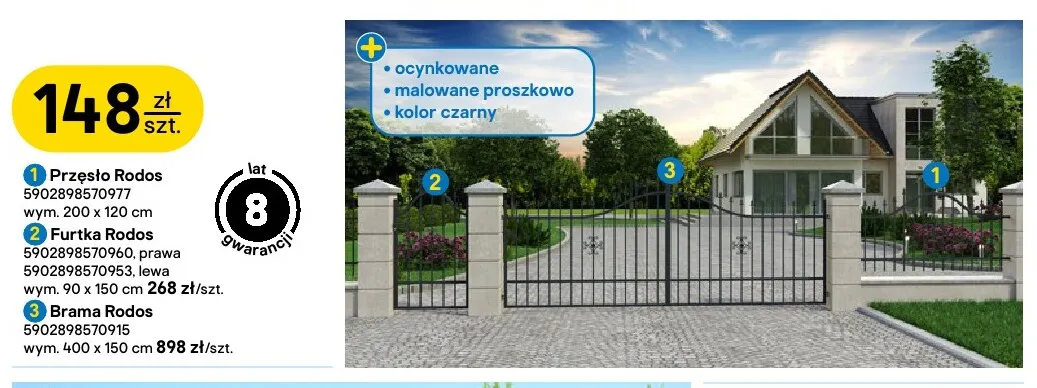 Furtka Rodos Polbram promocja w Castorama