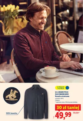 Koszula sztruksowa promocja w Lidl