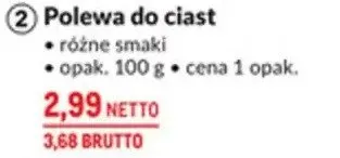 Polewa do ciast różne smaki promocja w Makro