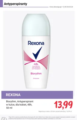 Antyperspirant Biorythm w kulce, dla kobiet, 48h promocja w Rossmann