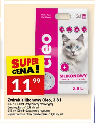 Żwirek silikonowy Cleo promocja w Twój Market