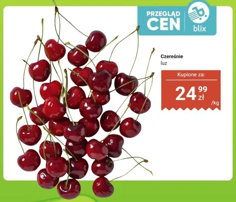 Czereśnie luz promocja w Biedronka