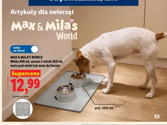 Miska 850 ml Max & Mila's World promocja w Lidl