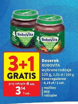 Deserek BoboVita owoce leśne promocja w Intermarche
