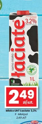 Mleko UHT Łaciate 3,2% promocja w emma MARKET
