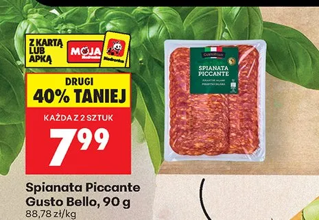Spianata piccante Gusto Bello promocja w Biedronka