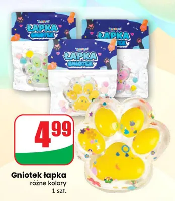 Łapka gniotek różne kolory promocja w Dino