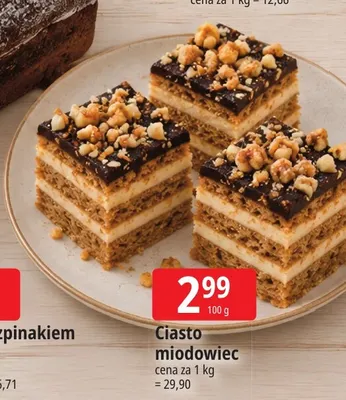 Ciasto miodowiec promocja w Leclerc