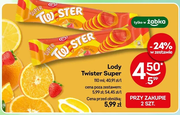 Lody Twister Super promocja w Żabka