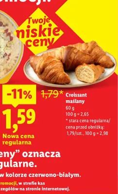 Croissant maślany promocja w Lidl