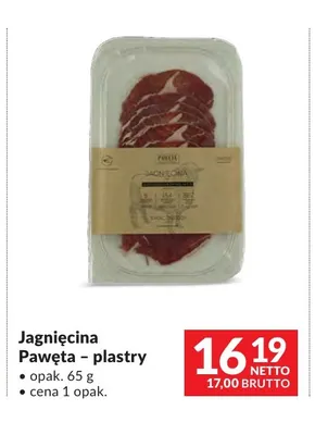 Jagnięcina Pawęta plastry promocja w Makro