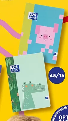 Zeszyt Oxford A5/16 Zoo Blocks promocja w Biedronka