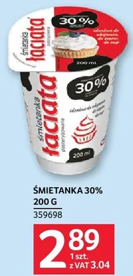 Śmietanka 30% 200g Łaciate promocja w Selgros