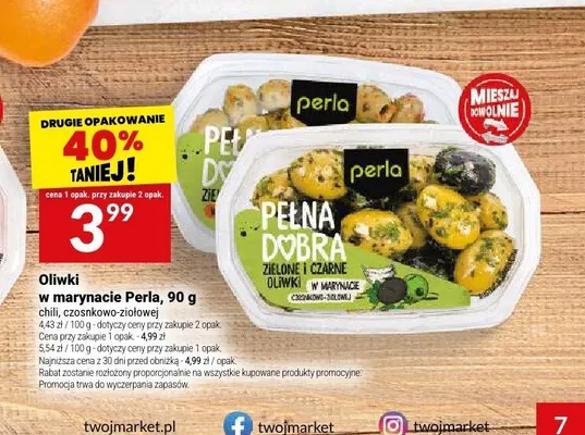 Oliwki w marynacie Perla chili promocja w Twój Market