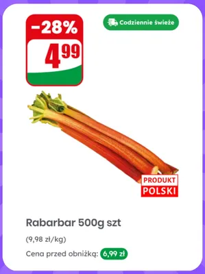 Rabarbar polski promocja w Dino
