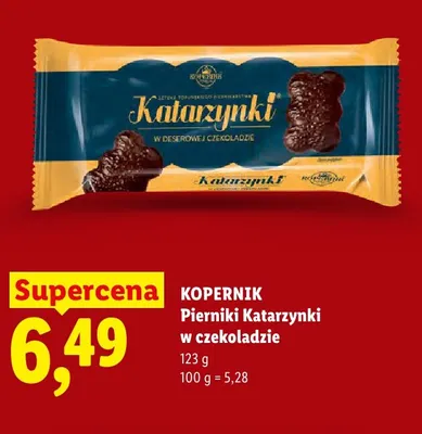 Pierniki Katarzynki w czekoladzie Kopernik promocja w Lidl