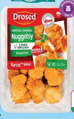 Nuggetsy chrupiąca panierka klasyczne promocja w Dino