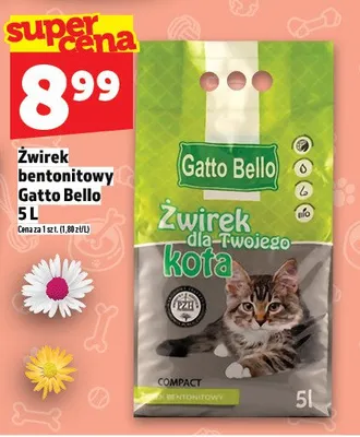 Żwirek bentonitowy dla młodego kota promocja w TOPAZ